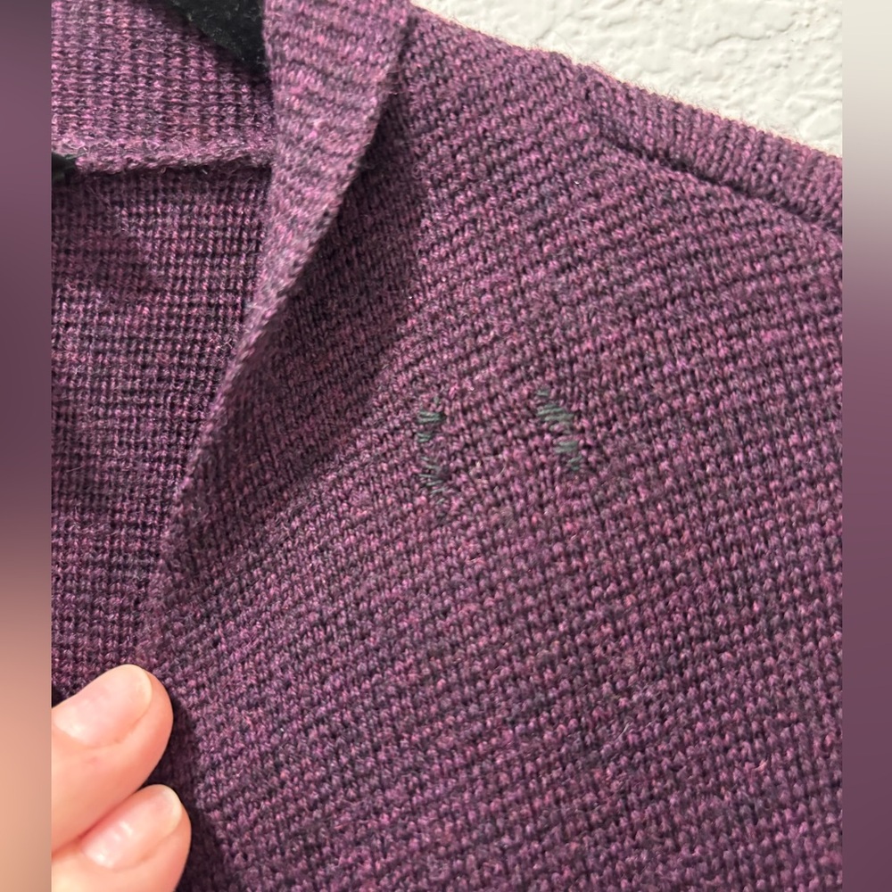 Eileen Fisher Deep Purple Open Cardigan Sz. X- Small - Picture 10 of 10